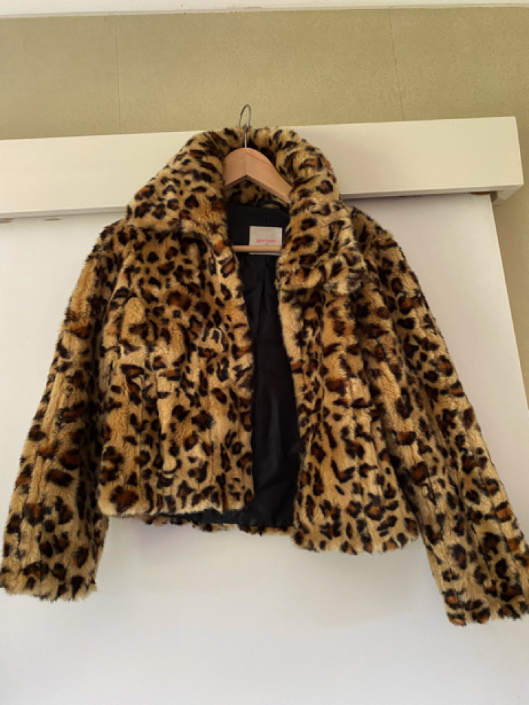 Leopard Print Crop Jacket