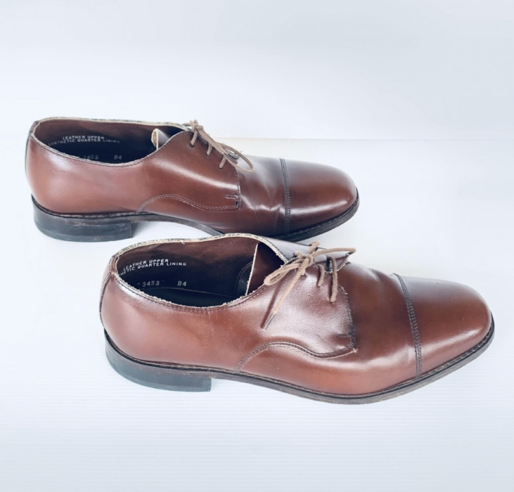 Vintage Slatters Brown Men's Leather Lace Up Shoes AU 7.5