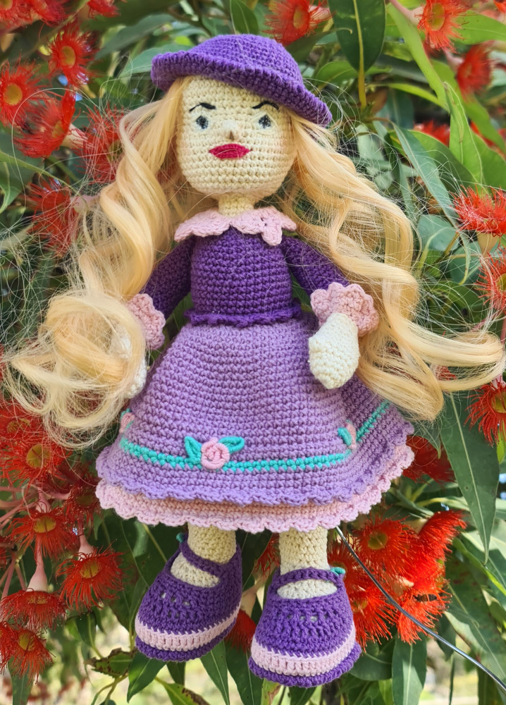 Unique Handknitted Doll
