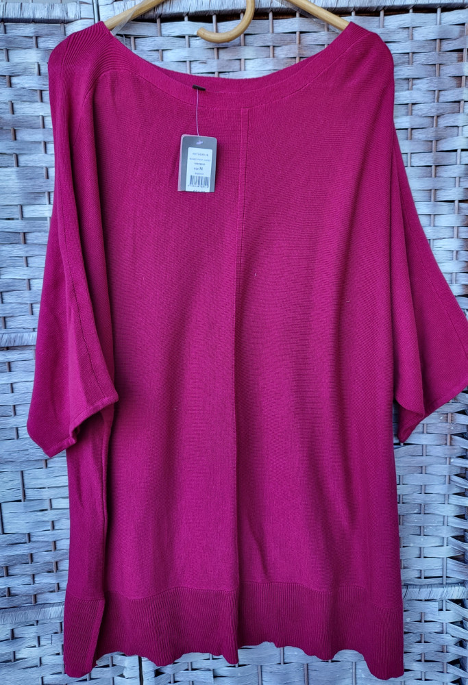 Seamed front jumper-size M plus size 