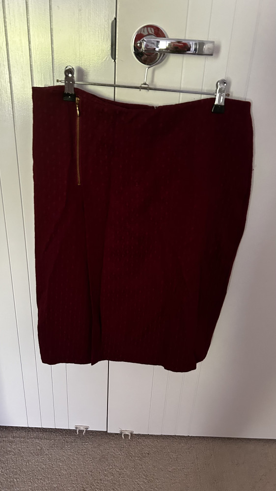 Burgundy skirt