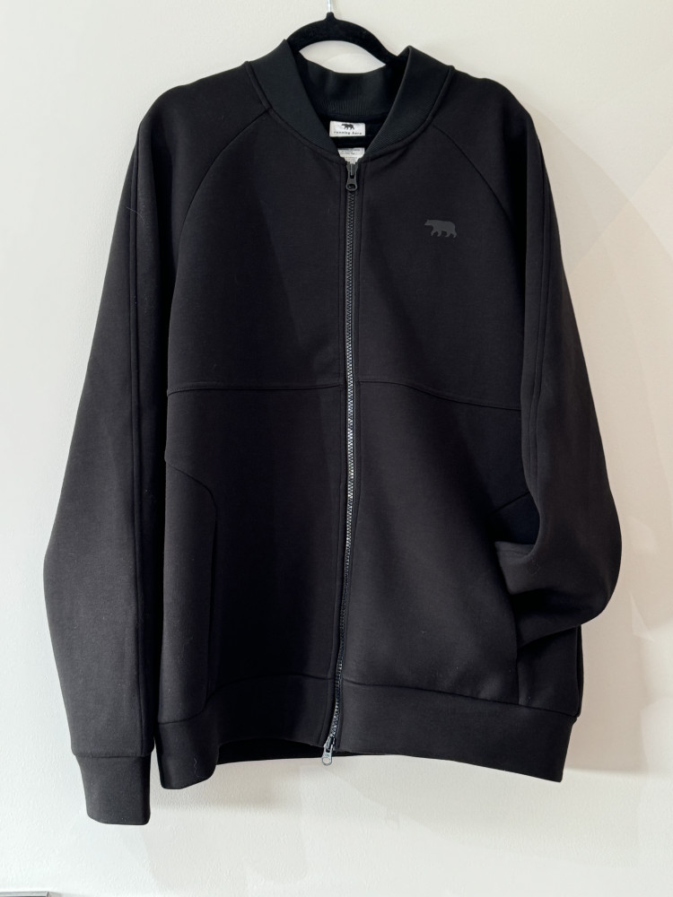 Black Cotton zip jacket