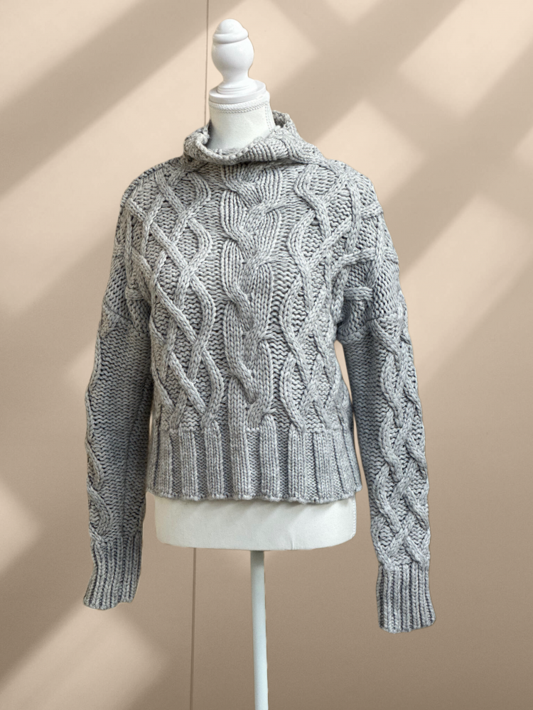 Grey Cable Knit