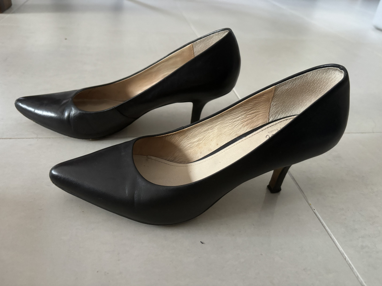 Wittner black heels 37 leather