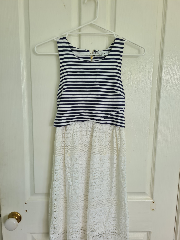 Casual two tone dress