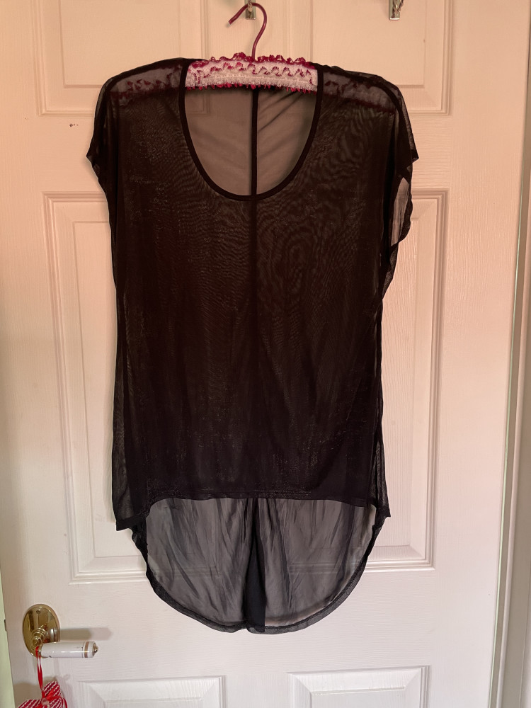 Sheer Black over cover top