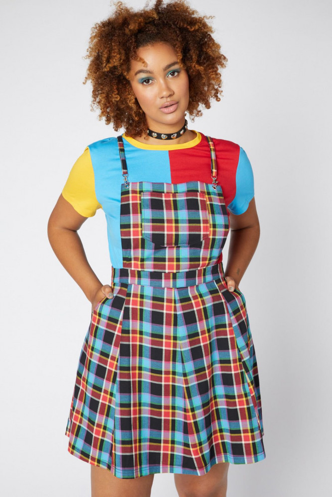 Dangerfield tartan pinafore AU18 with pockets