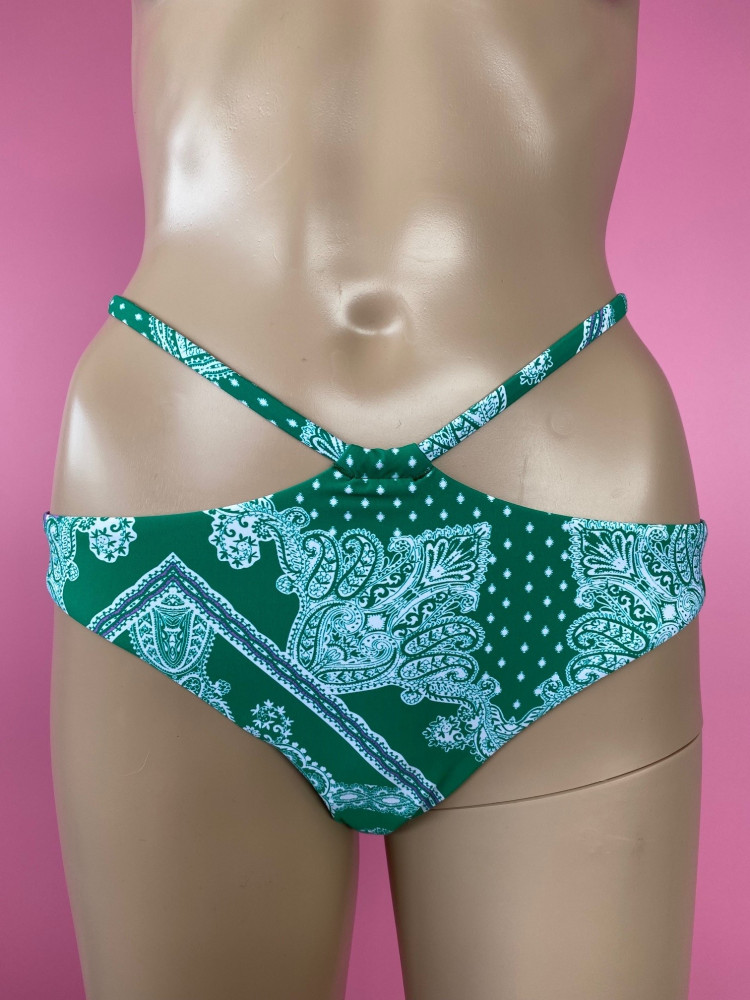Swimwear - Green Patterned Seafolly Bikini Bottoms