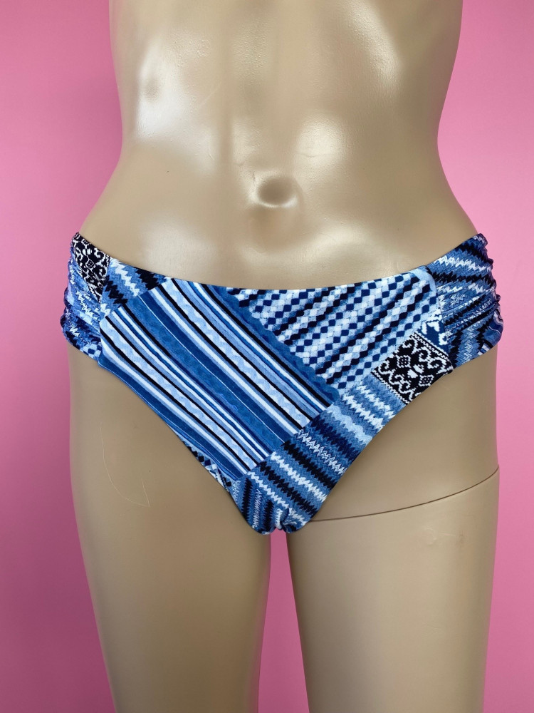 Swimwear - Blue Patterned Seafolly Bikini Bottoms
