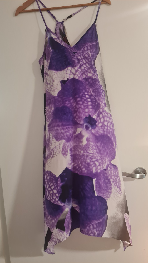 Purple strappy dress