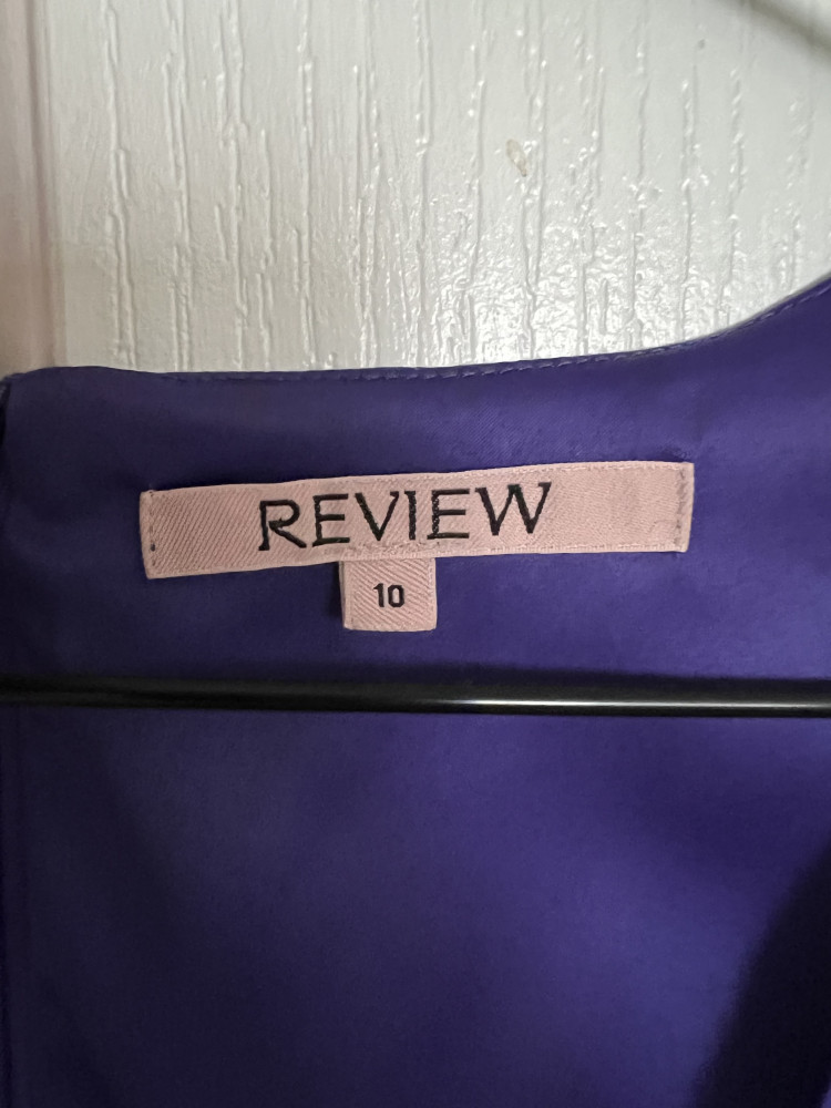 Purple Review Dress