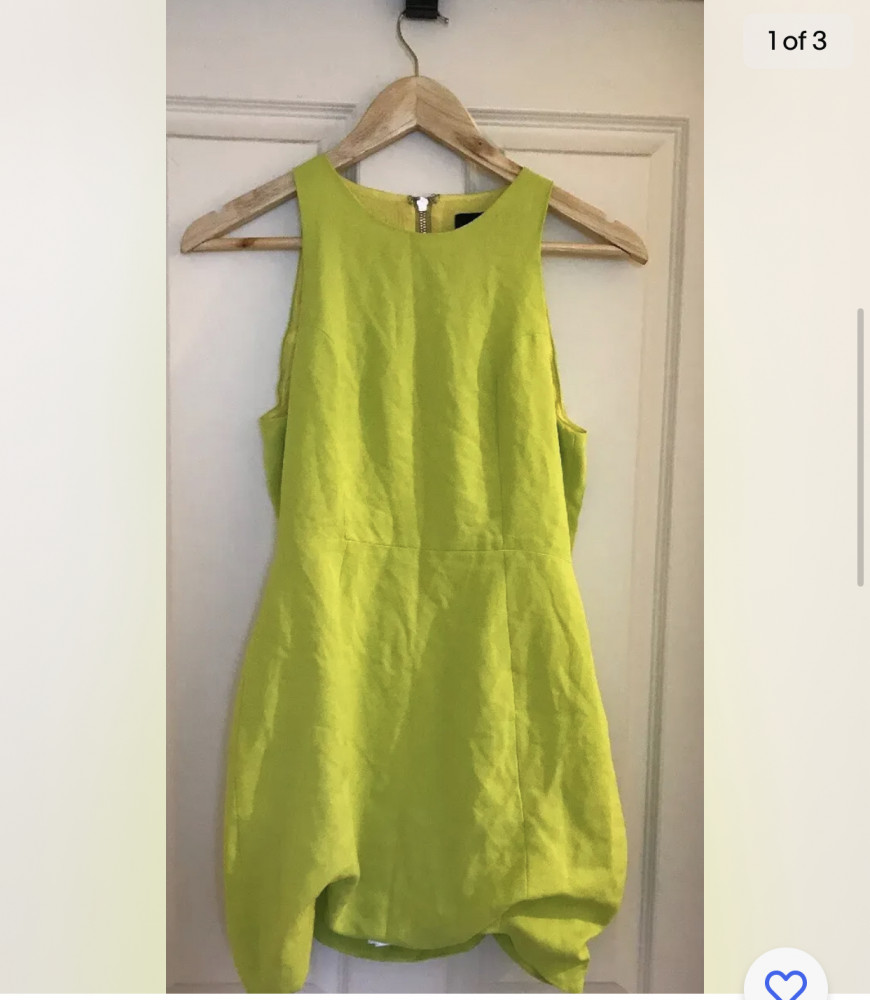 Sexy lime green dress
