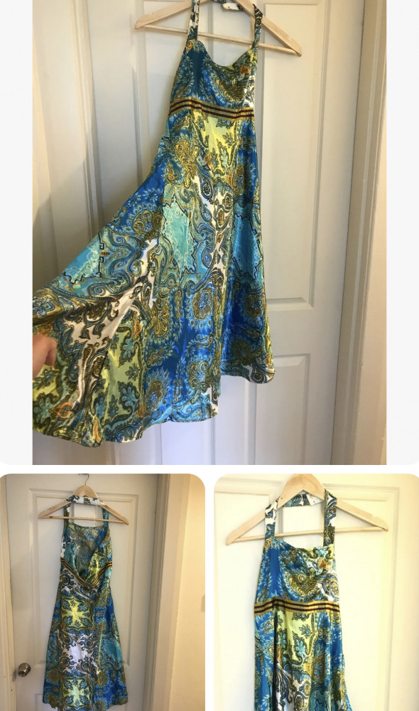 Silk evening dress
