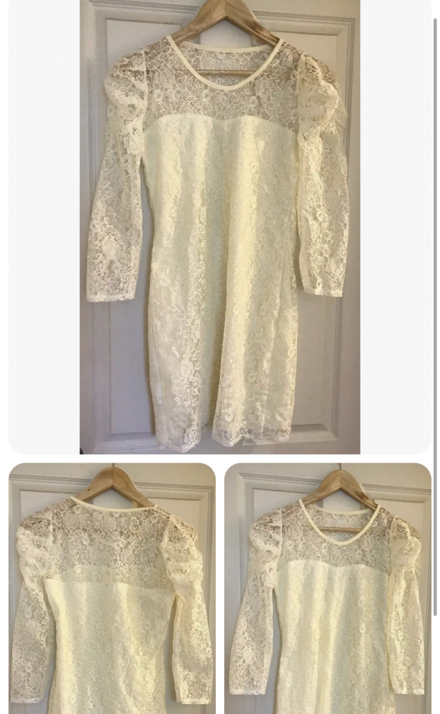White lace dress