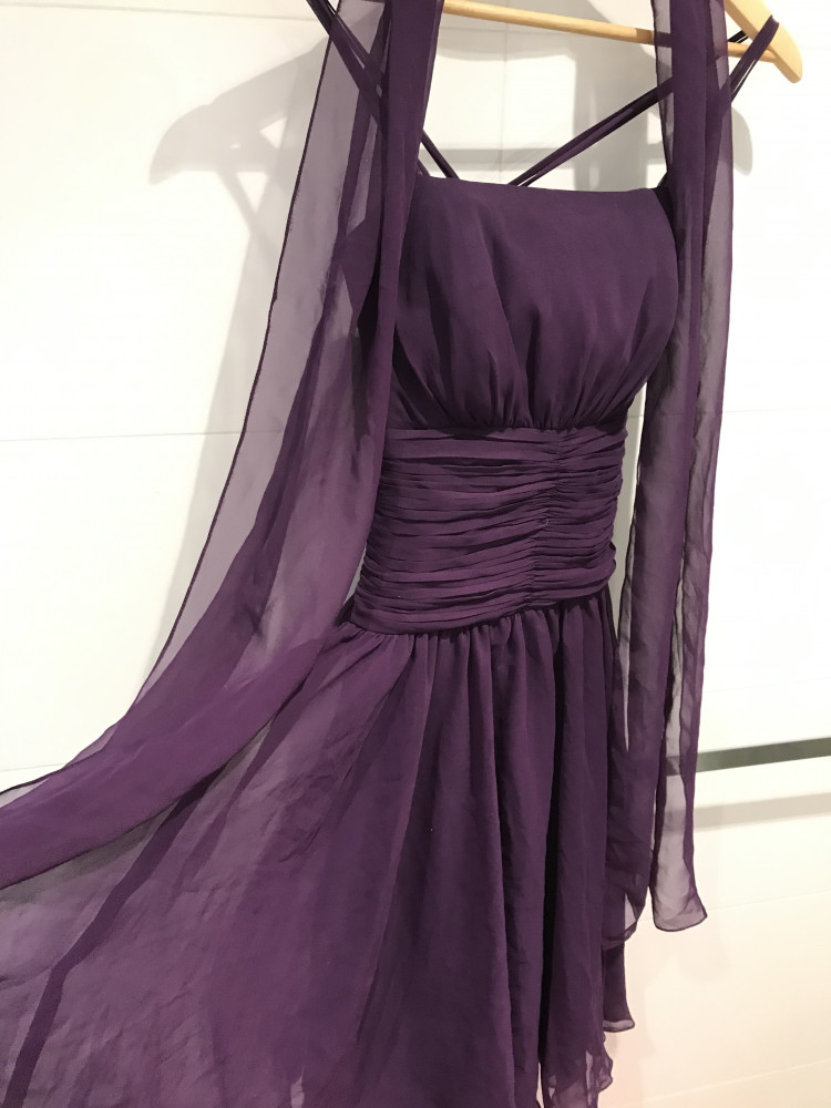 Lovely strappy purple dress