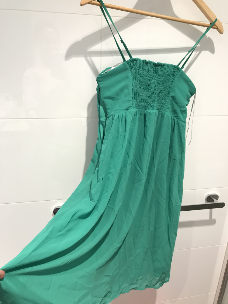 Lovely strappy lime green dress