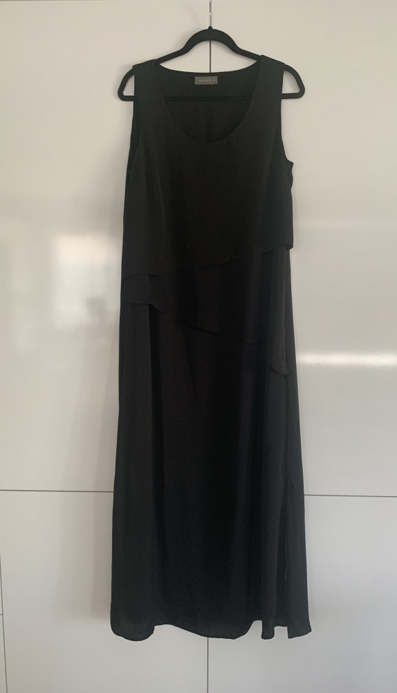 Black maxi dress by Jacqui E