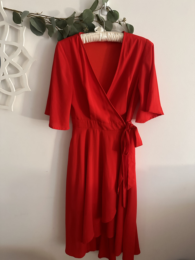 Valleygirl Red Wrap Dress